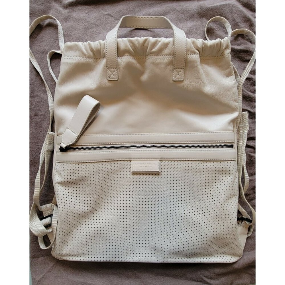Bottega Veneta Backpack Leggero Leather NY Ribbon Mist New